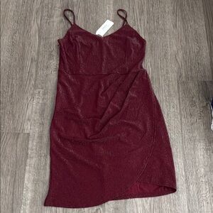 Red Spaghetti Strap‎ Slip Mini Dress for Night Out